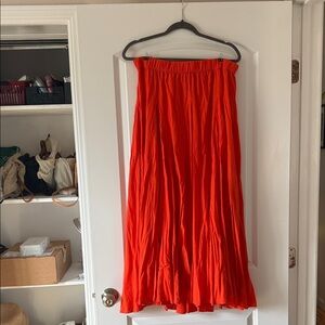 Universal Thread Bright Orange Maxi Skirt